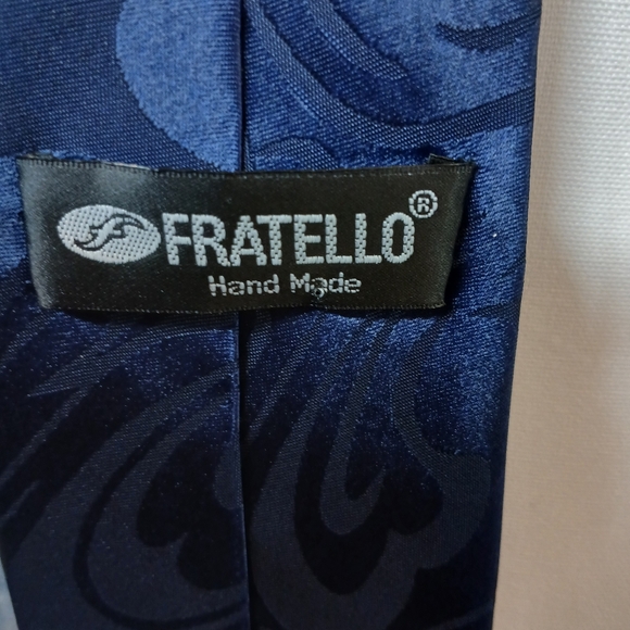 Fratello Baseball Theme Tie – Navy Blue - Picture 3 of 6